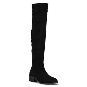 New York And Company Black Ruby Tall Regular Calf Boots